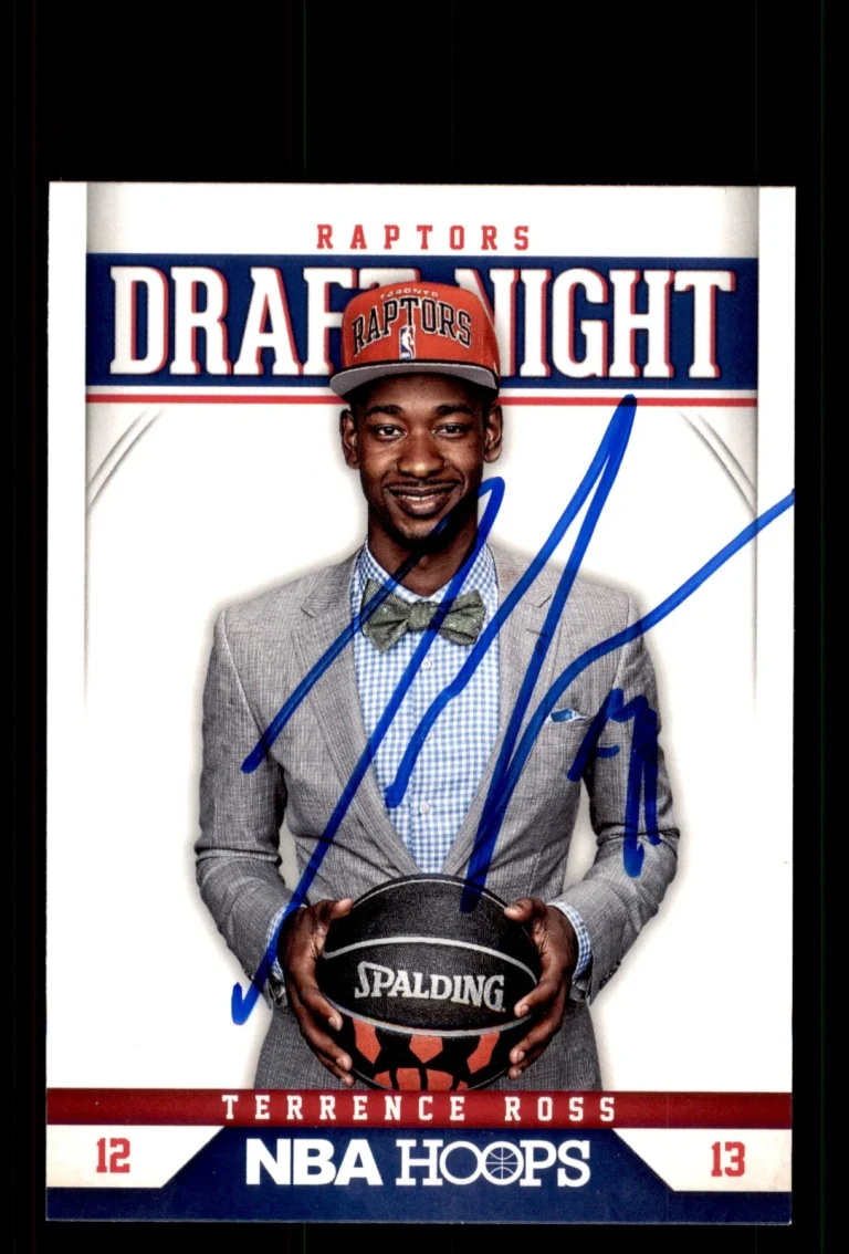 Signed Basketball Card Auto Terrence Ross 2012-13 Hoops #8 Draft Night