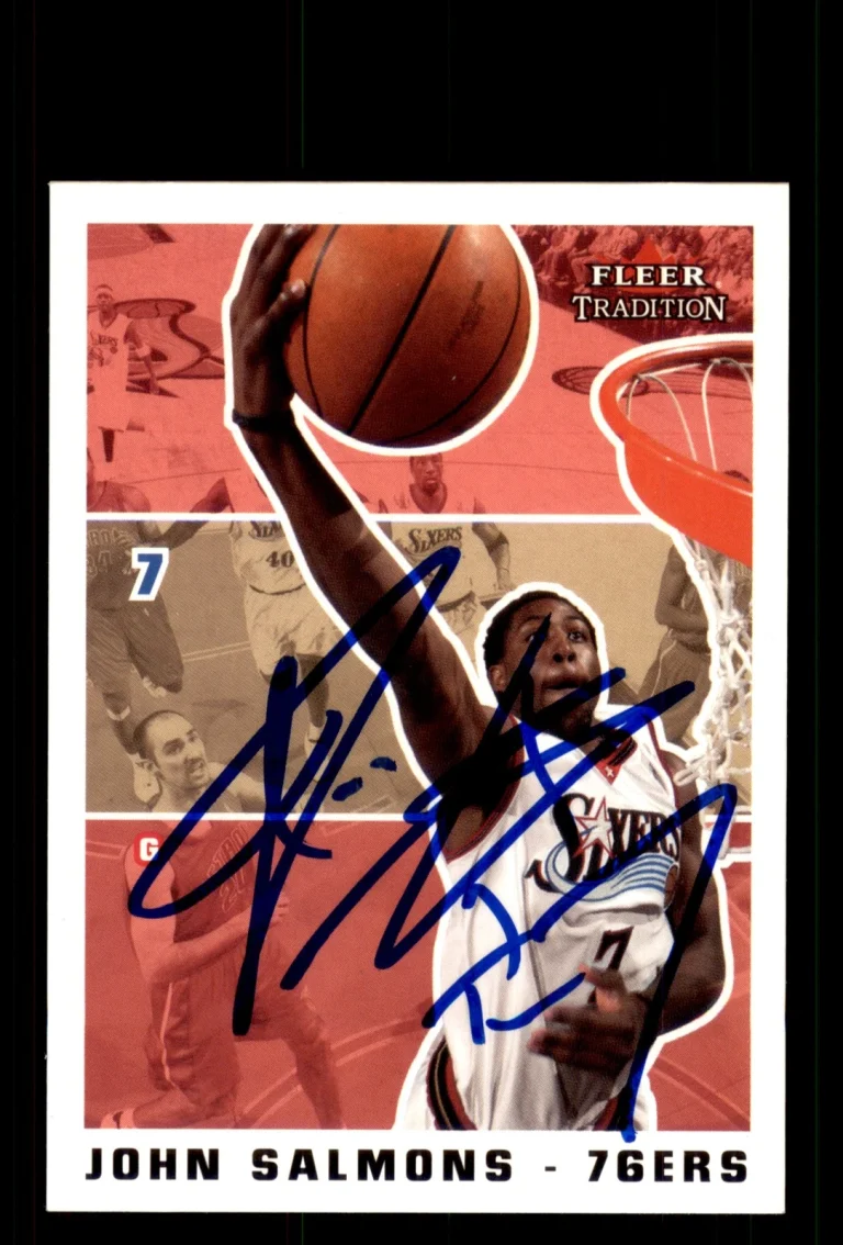Signed Basketball Card Auto John Salmons 2003-04 Fleer Tradition #133 76ers