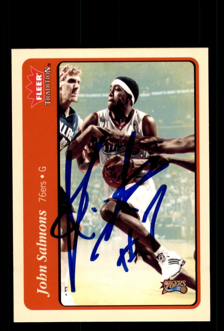 Signed Basketball Card Auto John Salmons 2004-05 Fleer Tradition #104 76ers