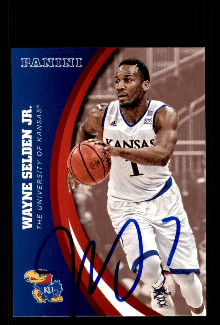 Signed Basketball Card Auto Wayne Selden Jr. 2016 Panini Kansas Jayhawks #46
