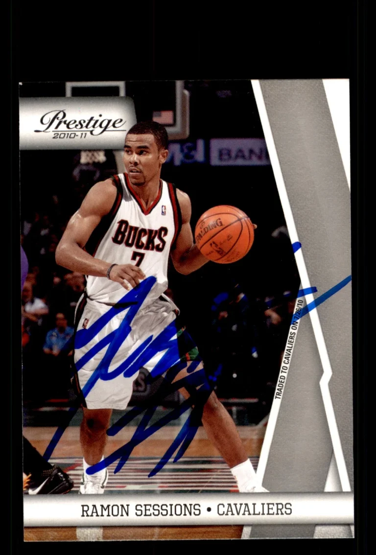 Signed Basketball Card Auto Ramon Sessions 2010-11 Panini Prestige #68 Cavaliers