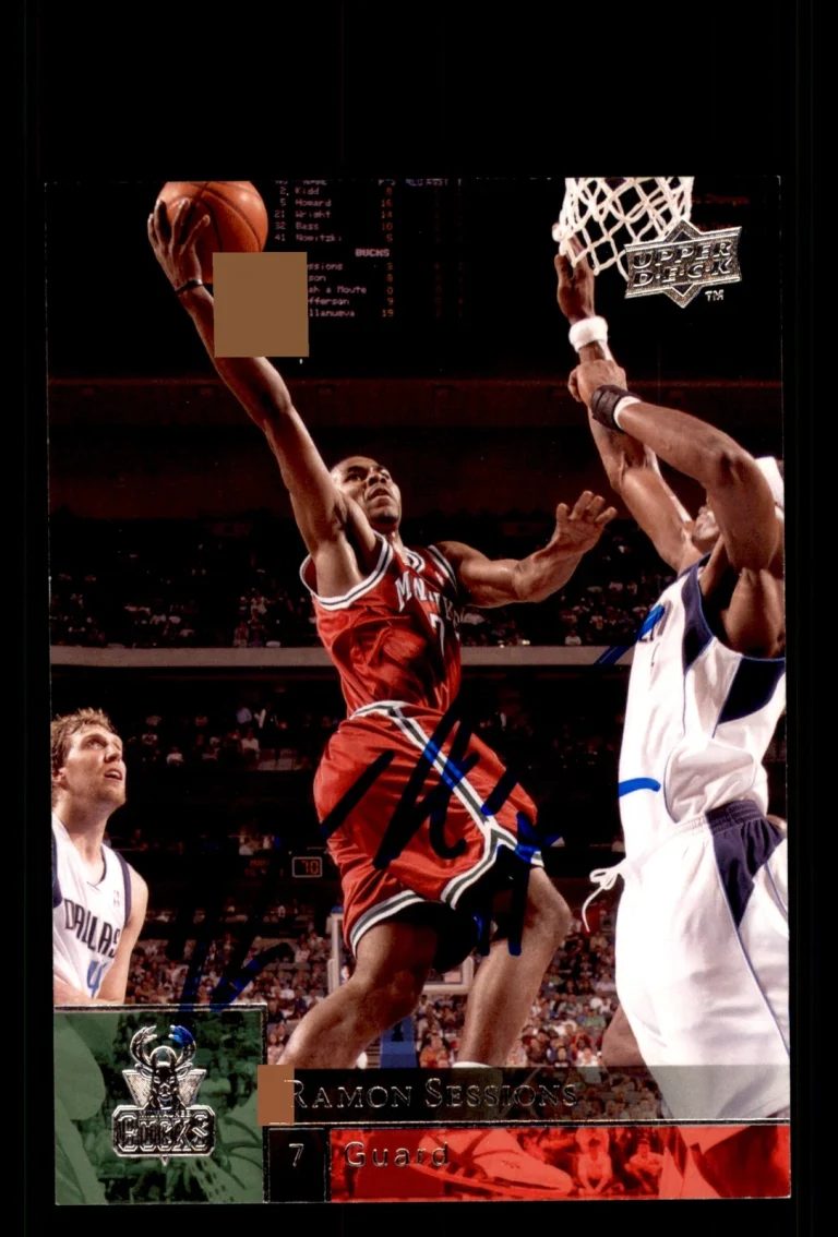 Signed Basketball Card Auto Ramon Sessions 2009-10 Upper Deck #105 Bucks