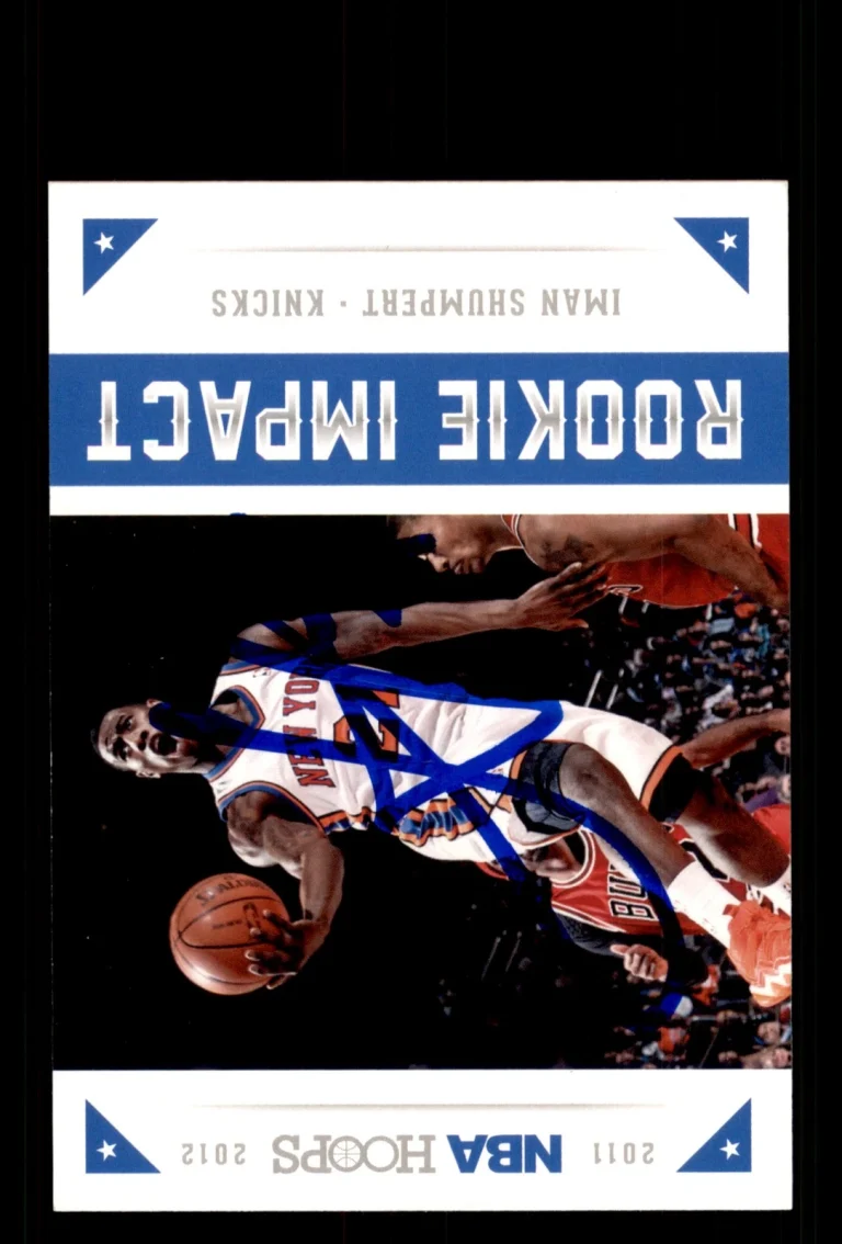 Signed Basketball Card Auto Iman Shumpert 2012-13 Hoops #9 New York Knicks