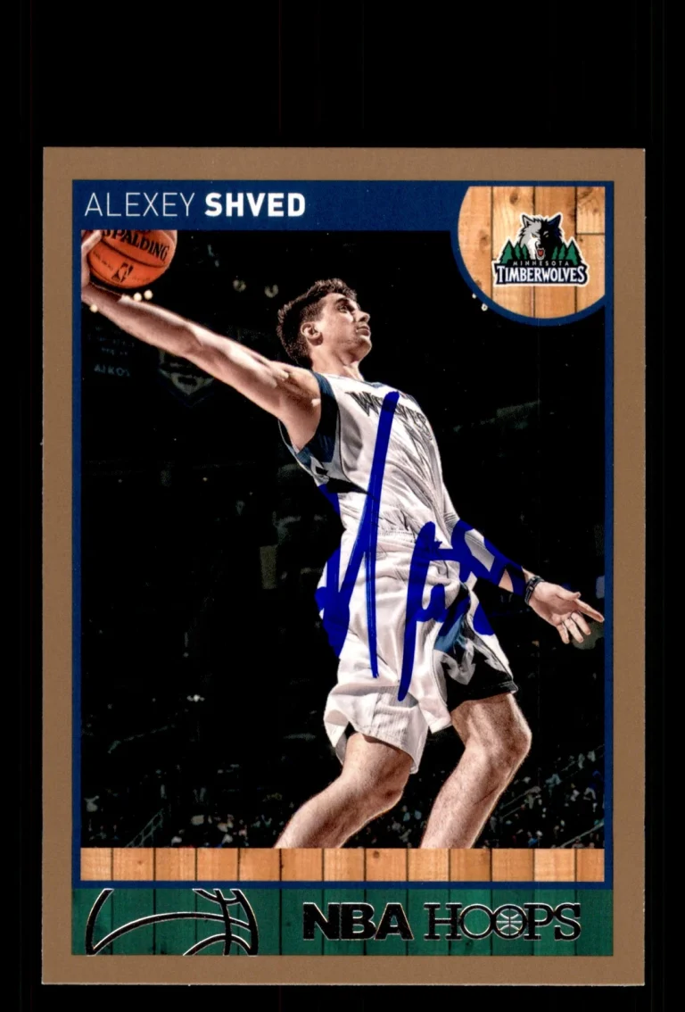 Signed Basketball Card Auto Alexey Shved 2013-14 Hoops #167 Timberwolves