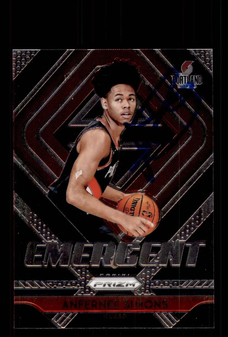 Signed Basketball Card Auto Anfernee Simons 2018-19 Panini Prizm #24