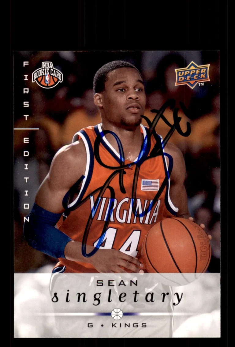 Signed Basketball Card Auto Sean Singletary 2008-09 Upper Deck First Edition