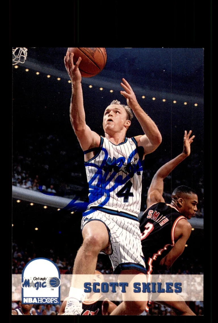 Signed Basketball Card Auto Scott Skiles 1993-94 Hoops #158 Orlando Magic