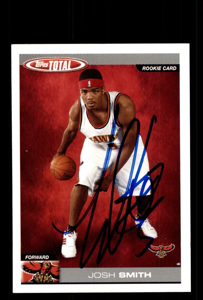 Signed Basketball Card Auto Josh Smith 2004-05 Topps Total #320 Atlanta Hawks