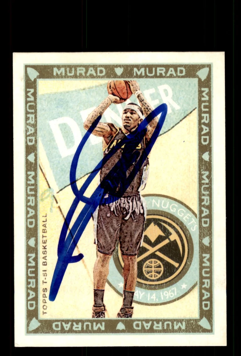Signed Basketball Card Auto J.R. Smith 2008-09 Topps T-51 Murad #33 Nuggets