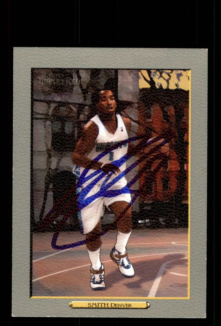 Signed Basketball Card Auto J.R. Smith 2006-07 Topps Turkey Red #122 Nuggets