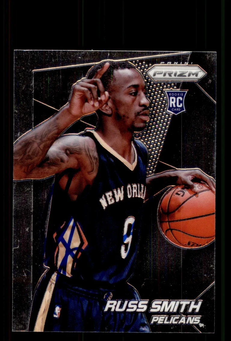 Signed Basketball Card Auto Russ Smith 2014-15 Panini Prizm #288 Pelicans