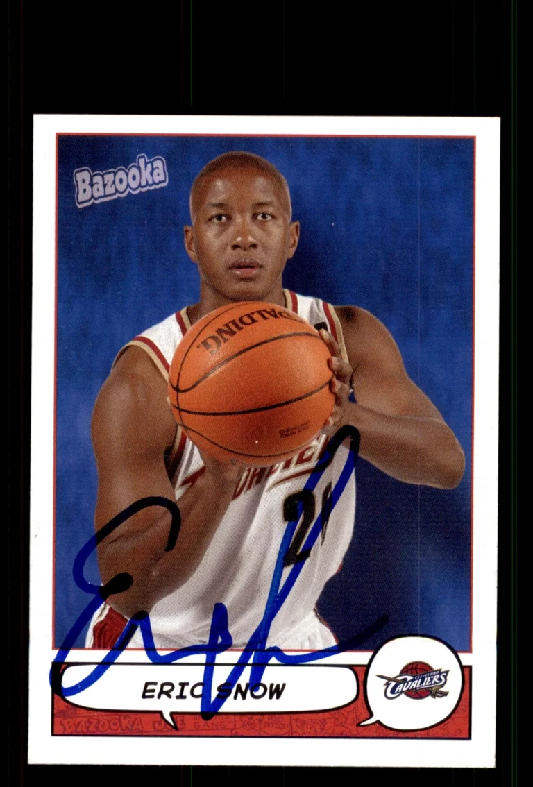 Signed Basketball Card Auto Eric Snow 2004-05 Bazooka #38 Cleveland Cavaliers