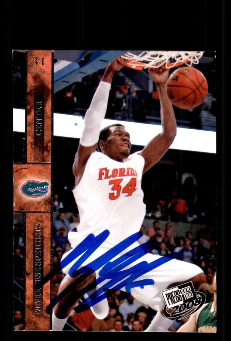 Signed Basketball Card Auto Marreese Speights 2008 Press Pass #31 Florida Gators