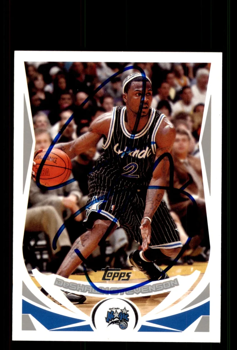 Signed Basketball Card Auto DeShawn Stevenson 2004-05 Topps #22 Orlando Magic