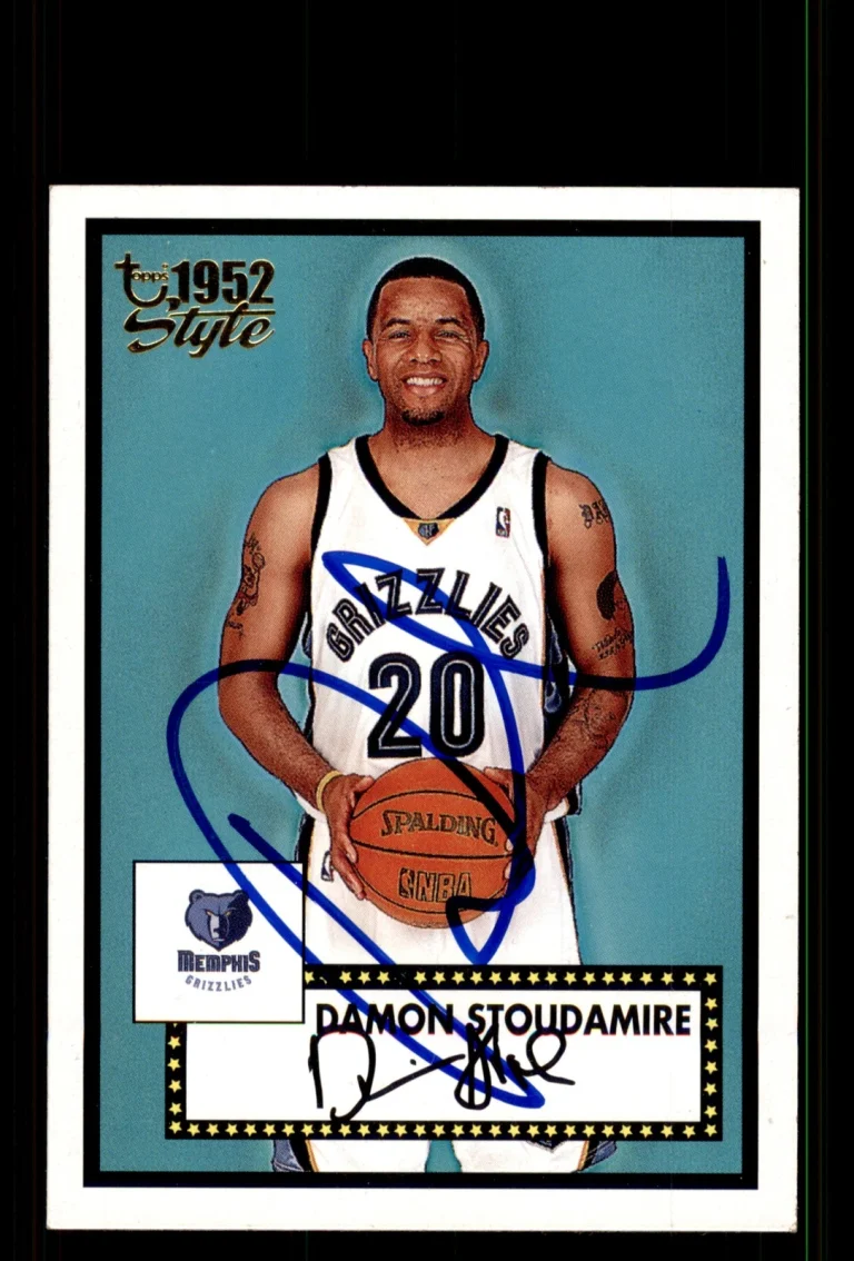 Signed Basketball Card Auto Damon Stoudamire 2005-06 Topps 1952 Style #14