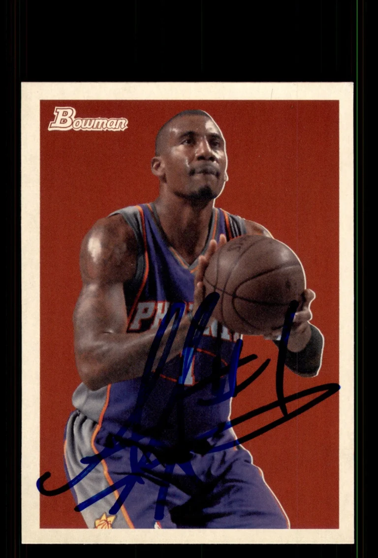 Signed Basketball Card Auto Amare Stoudemire 2009-10 Bowman 48 #63 Suns
