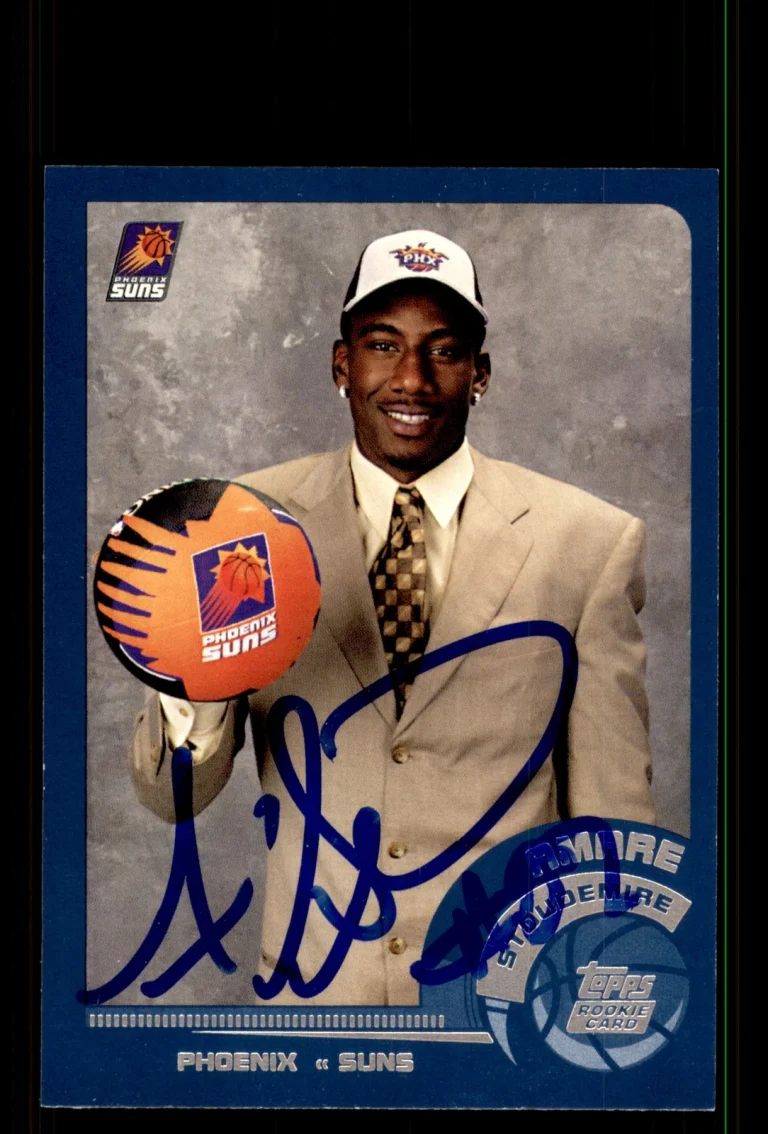 Signed Basketball Card Auto Amare Stoudemire 2002-03 Topps #193 Phoenix Suns