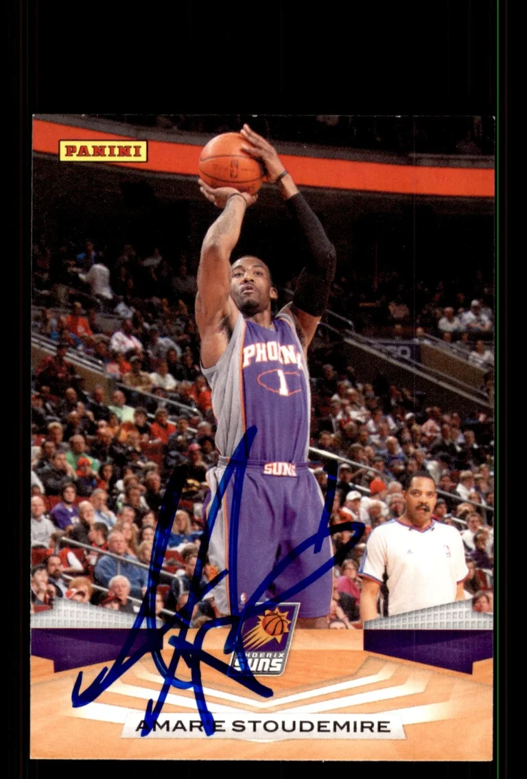 Signed Basketball Card Auto Amare Stoudemire 2009-10 Panini #281 Phoenix Suns