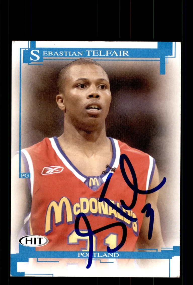 Signed Basketball Card Auto Sebastian Telfair 2005 SAGE HIT #31
