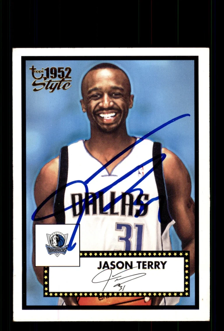 Signed Basketball Card Auto Jason Terry 2005-06 Topps 1952 Style #5