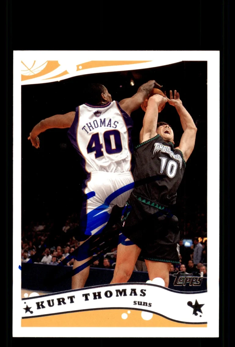 Signed Basketball Card Auto Kurt Thomas 2005-06 Topps #171 Phoenix Suns