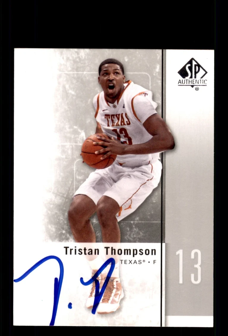 Signed Basketball Card Auto Tristan Thompson 2011-12 SP Authentic #16 Texas