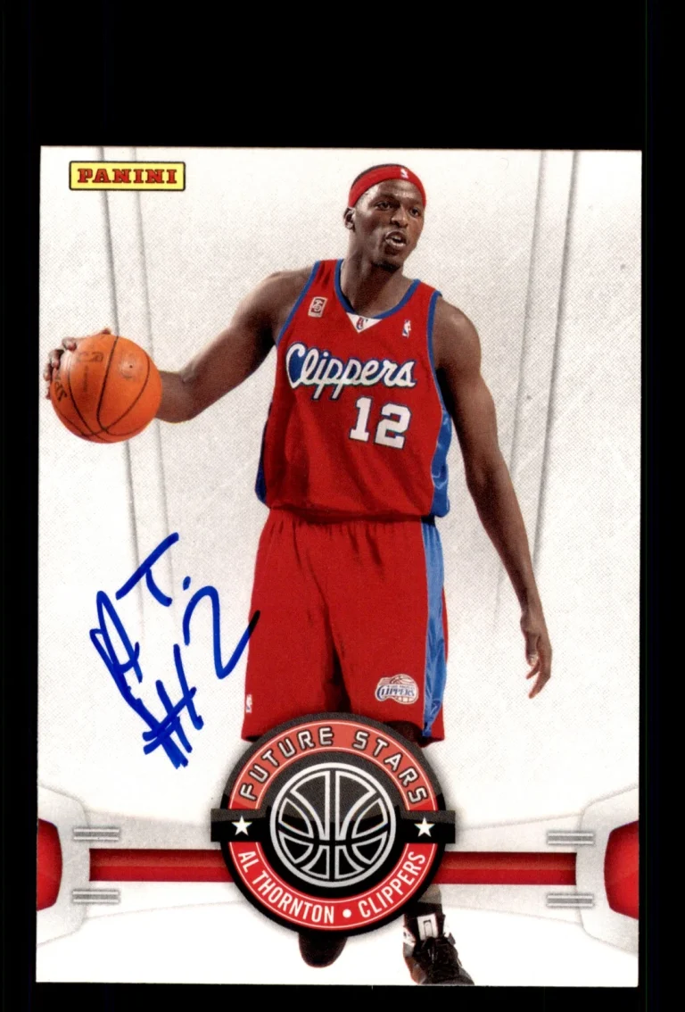 Signed Basketball Card Auto Al Thornton 2009-10 Panini #1 Los Angeles Clippers