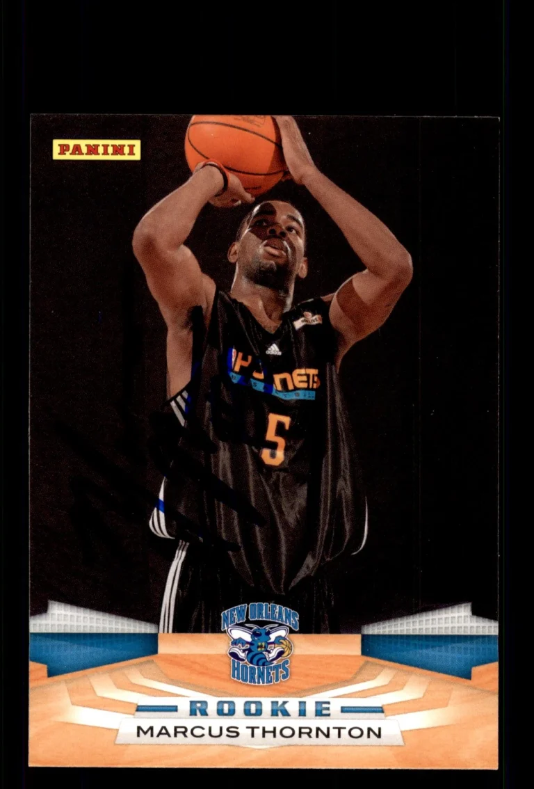 Signed Basketball Card Auto Marcus Thornton 2009-10 Panini #391 Hornets