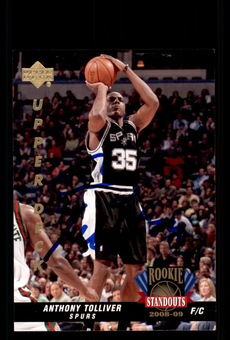 Signed Basketball Card Auto Anthony Tolliver 2008-09 Upper Deck Lineage #RS-34