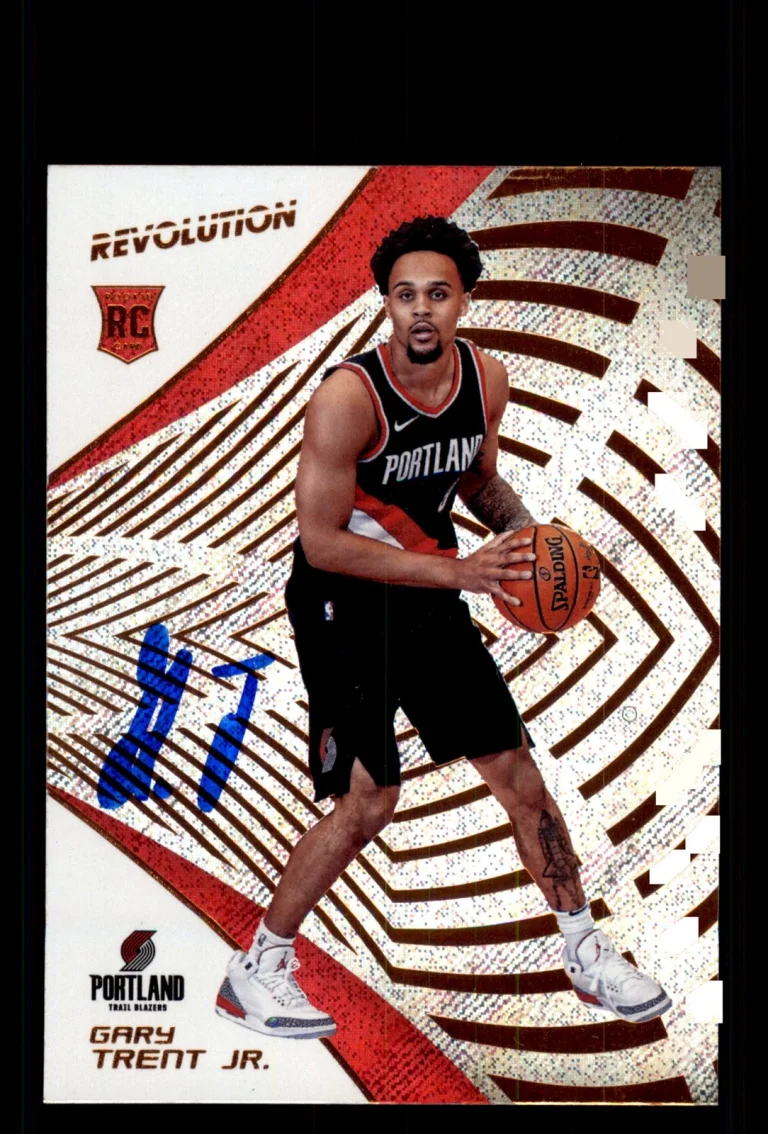 Signed Basketball Card Auto Gary Trent Jr. 2018-19 Panini Revolution #149