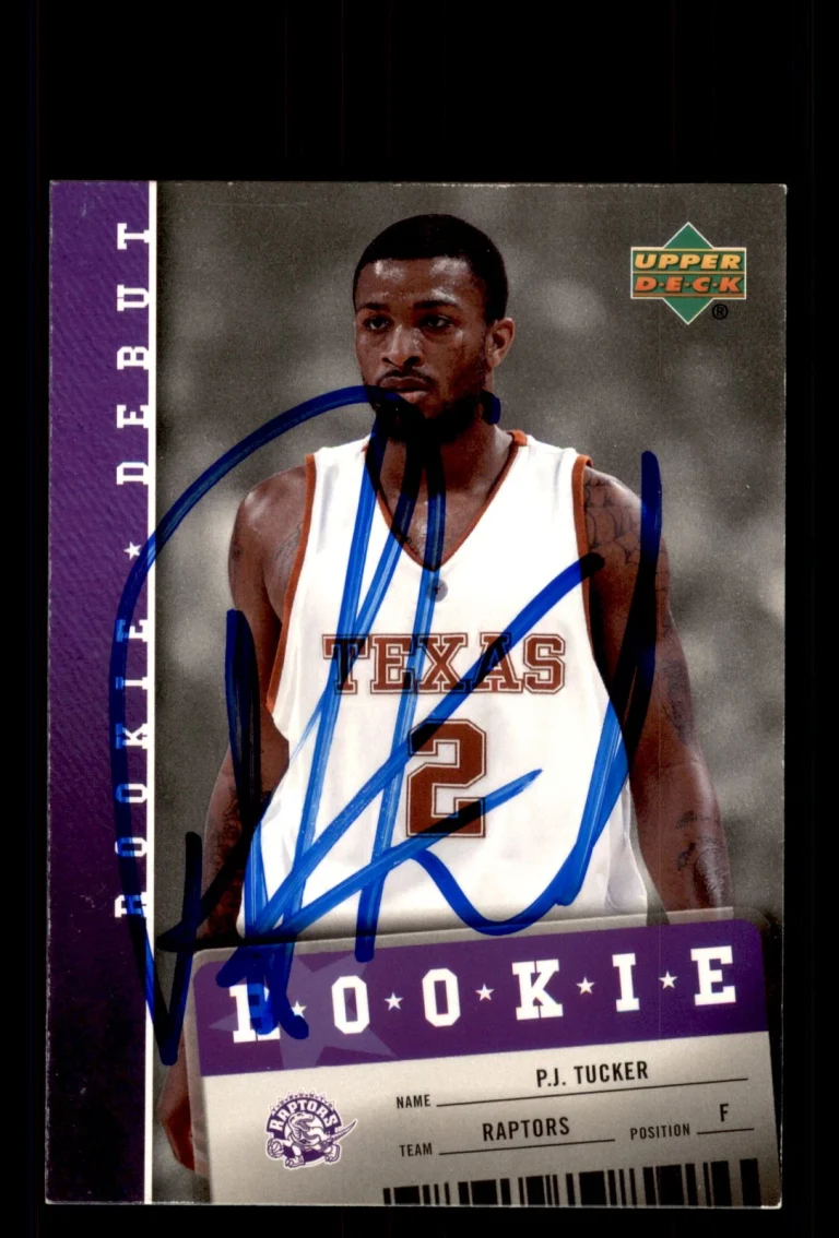 Signed Basketball Card Auto P.J. Tucker 2006-07 Upper Deck Rookie Debut #134