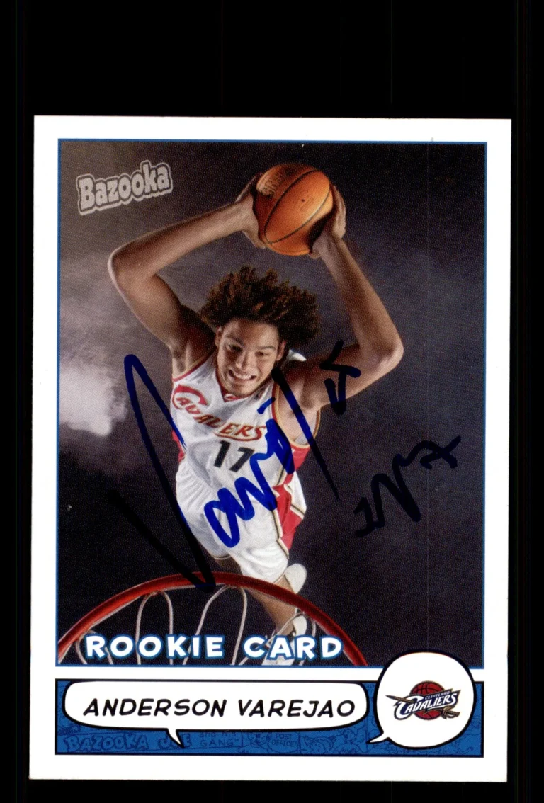 Signed Basketball Card Auto Anderson Varejao 2004-05 Bazooka #173 Cavaliers