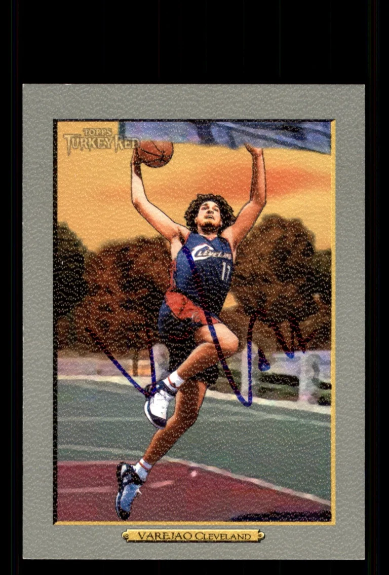 Signed Basketball Card Auto Anderson Varejao 2006-07 Topps Turkey Red #127 Cavs