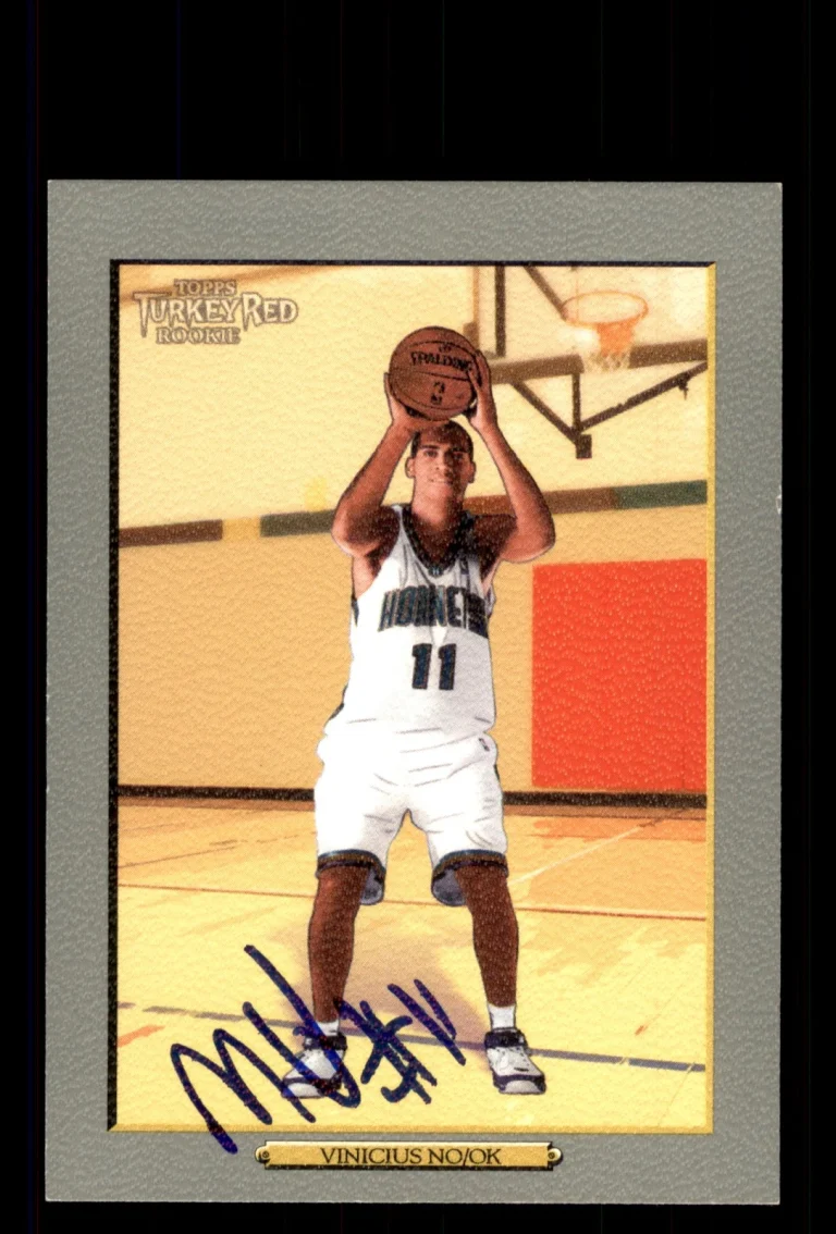 Signed Basketball Card Auto Marcus Vinicius 2006-07 Topps Turkey Red #183