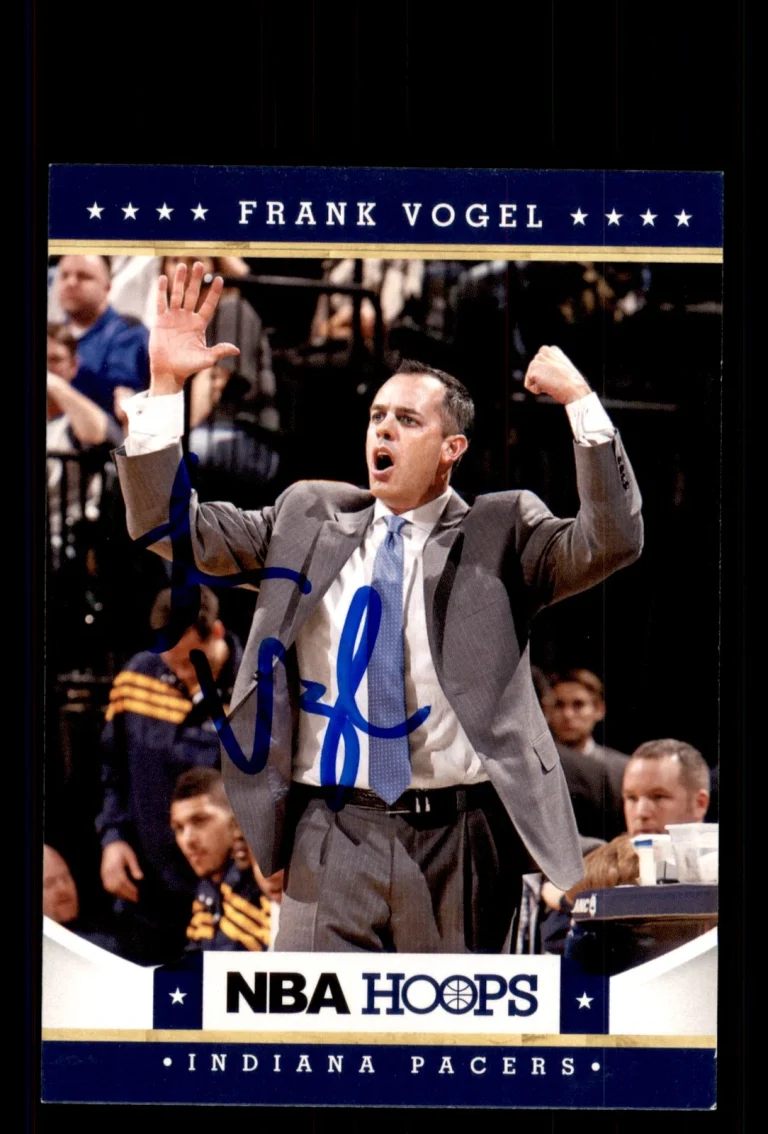 Signed Basketball Card Auto Frank Vogel 2012-13 Hoops #100 Indiana Pacers
