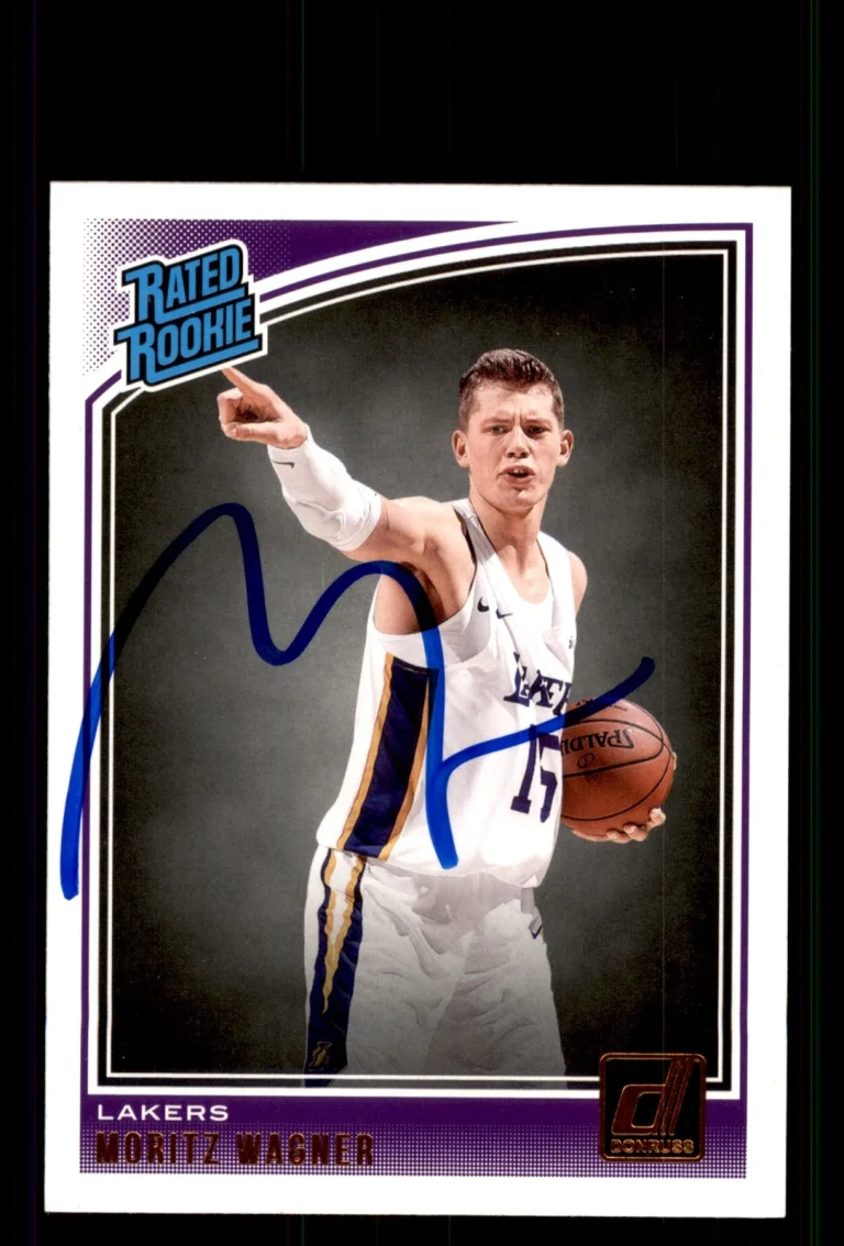 Signed Basketball Card Auto Moritz Wagner 2018-19 Donruss #197 LA Lakers
