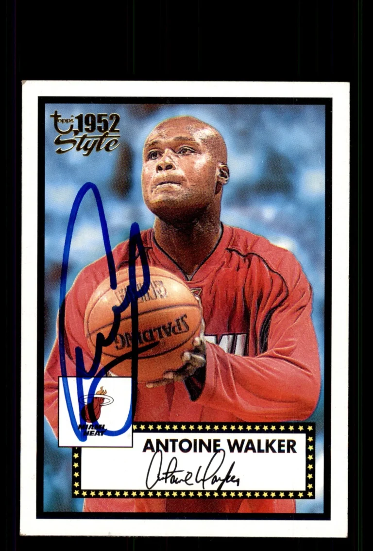 Signed Basketball Card Auto Antoine Walker 2005-06 Topps 1952 Style #119