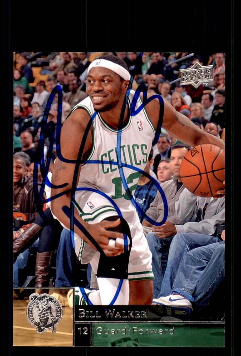 Signed Basketball Card Auto Bill Walker 2009-10 Upper Deck #12 Boston Celtics