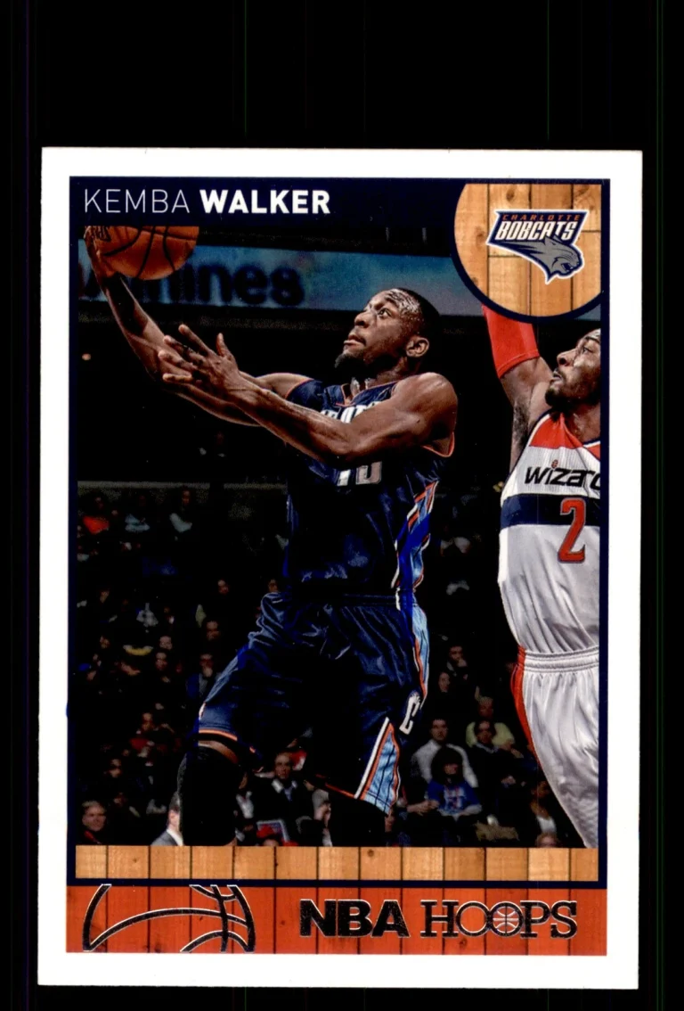 Signed Basketball Card Auto Kemba Walker 2013-14 Hoops #55 Charlotte Bobcats