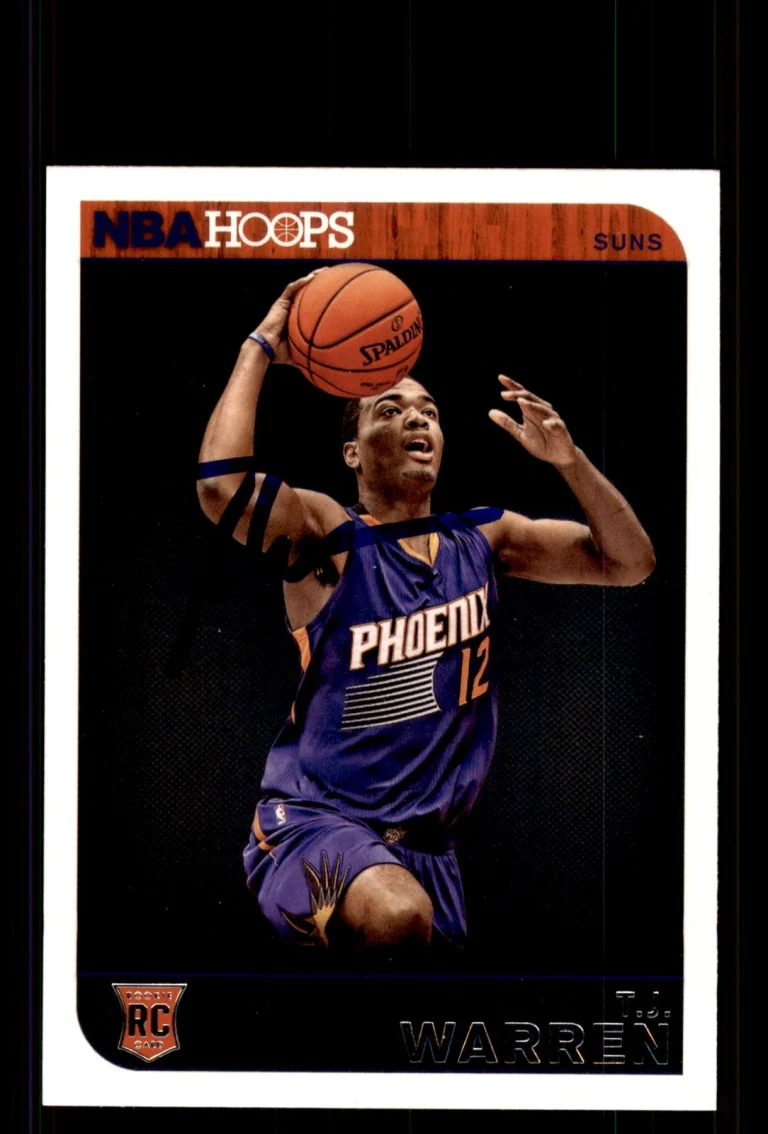 Signed Basketball Card Auto T.J. Warren 2014-15 Hoops #273 Phoenix Suns