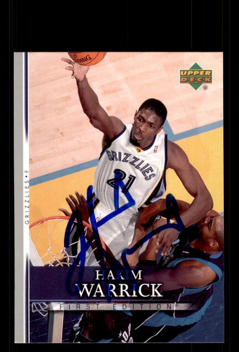 Signed Basketball Card Auto Hakim Warrick 2007-08 Upper Deck First Edition #18