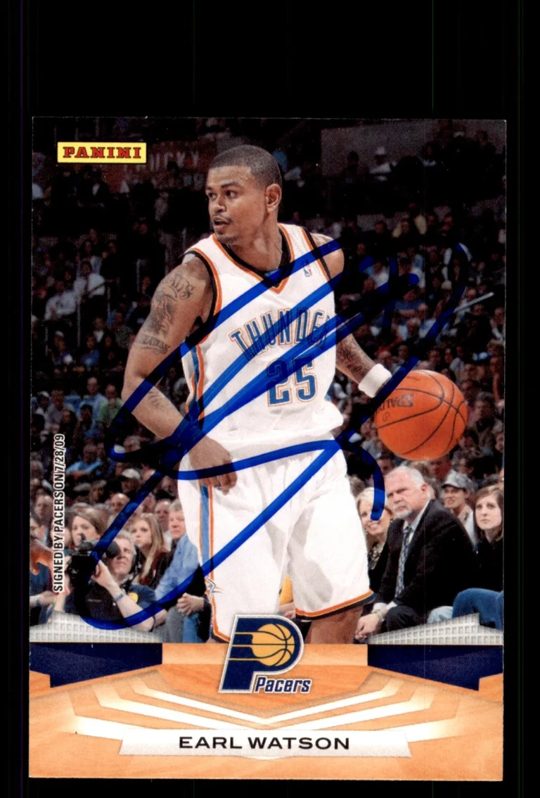 Signed Basketball Card Auto Earl Watson 2009-10 Panini #94 Indiana Pacers