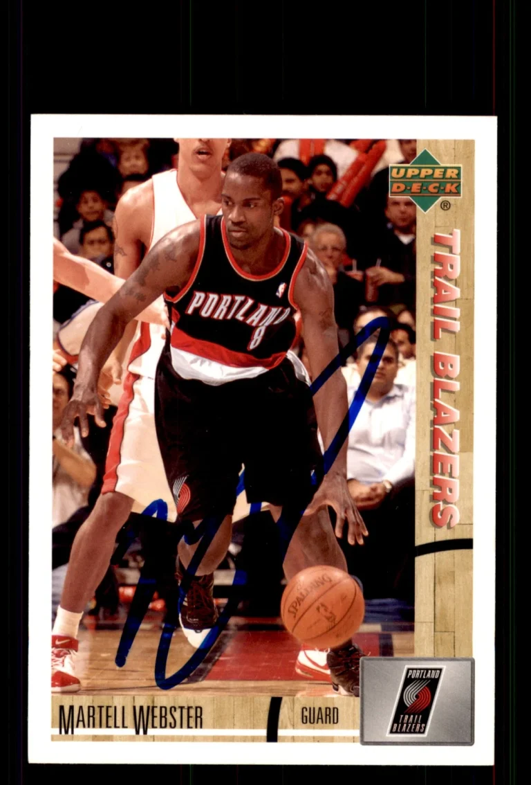 Signed Basketball Card Auto Martell Webster 2008-09 Upper Deck Lineage #154