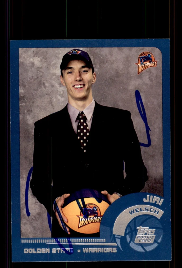 Signed Basketball Card Auto Jiri Welsch 2002-03 Topps #200 Golden State Warriors