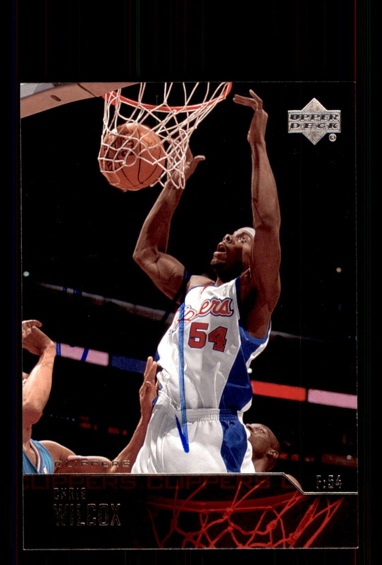 Signed Basketball Card Auto Chris Wilcox 2003-04 Upper Deck #112 Clippers