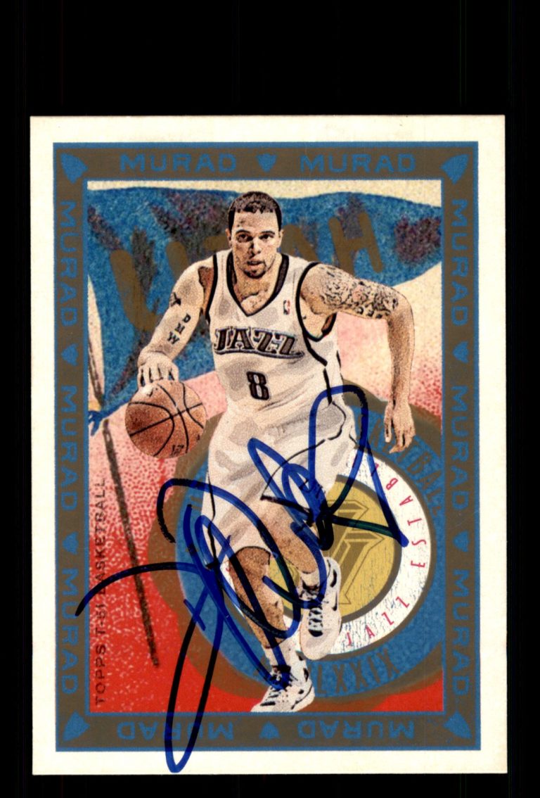 Signed Basketball Card Auto Deron Williams 2008-09 Topps T-51 Murad #225 Jazz