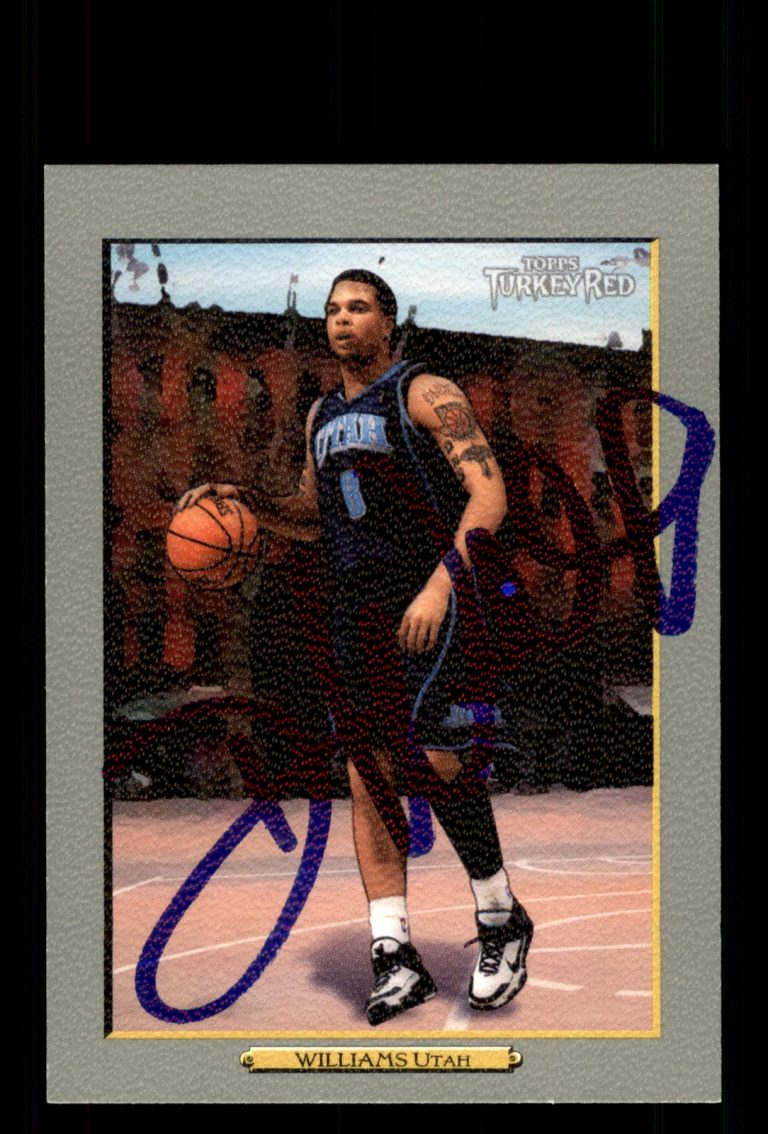Signed Basketball Card Auto Deron Williams 2006-07 Topps Turkey Red #49 Jazz