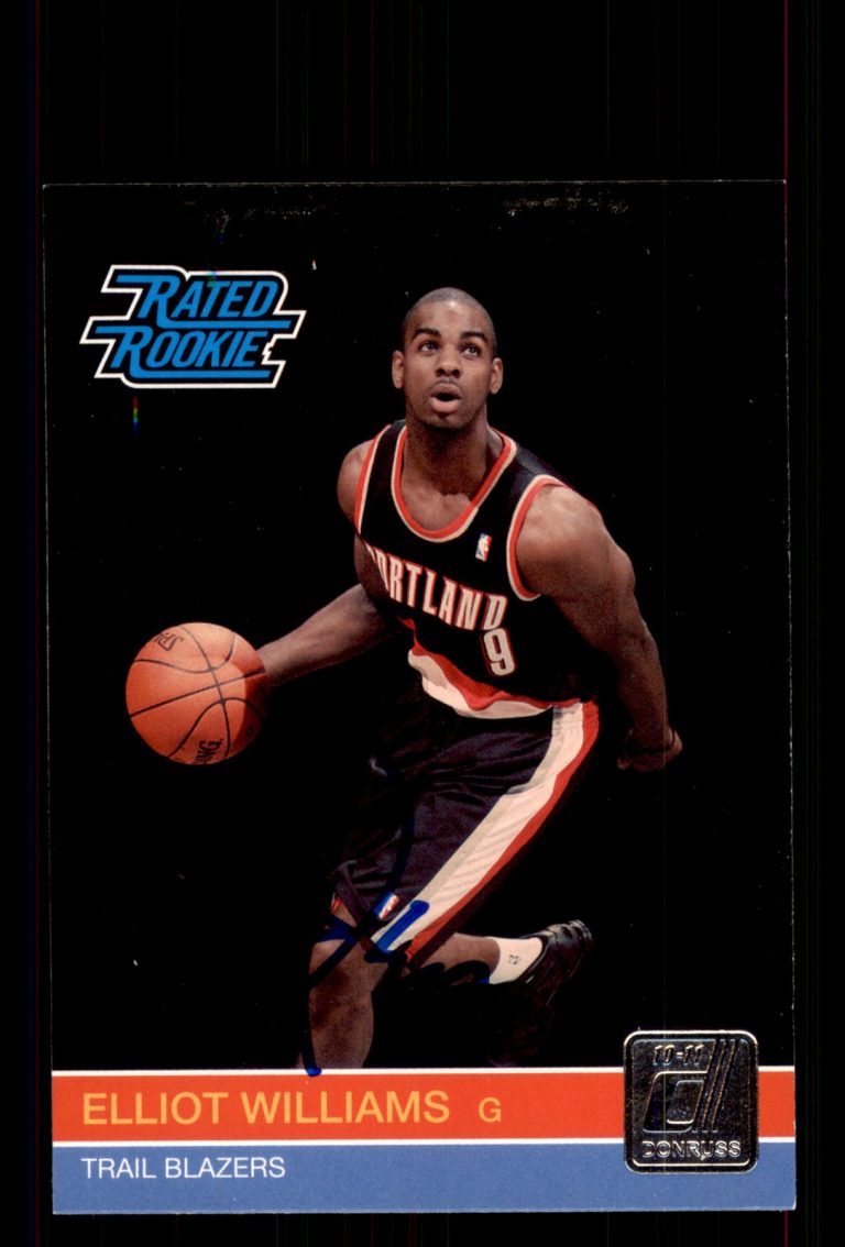 Signed Basketball Card Auto Elliot Williams 2010-11 Donruss #249