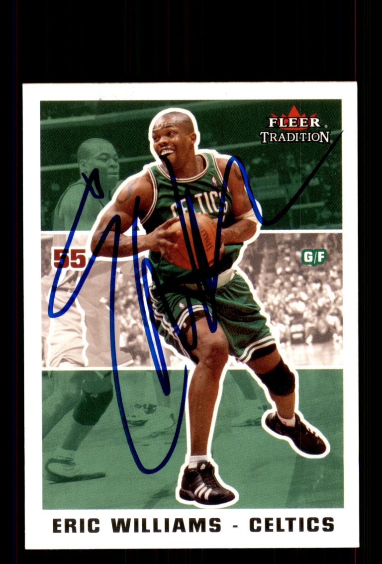 Signed Basketball Card Auto Eric Williams 2003-04 Fleer Tradition #142 Celtics