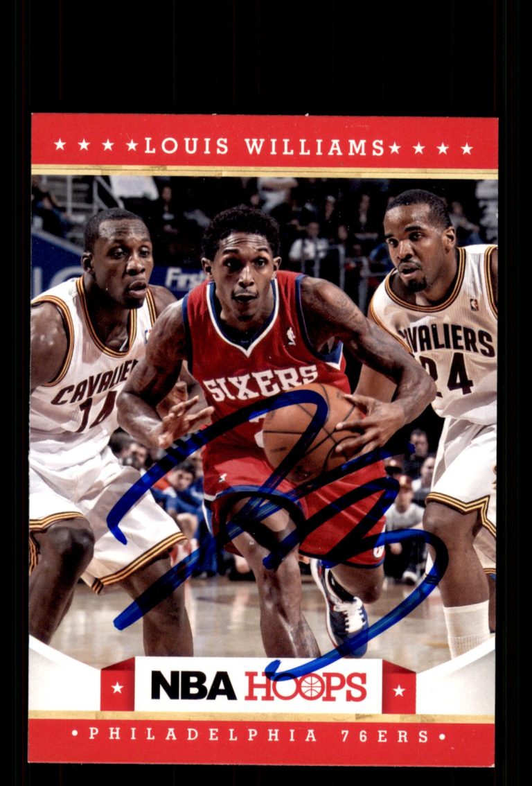 Signed Basketball Card Auto Lou Williams 2012-13 Hoops #25 Philadelphia 76ers